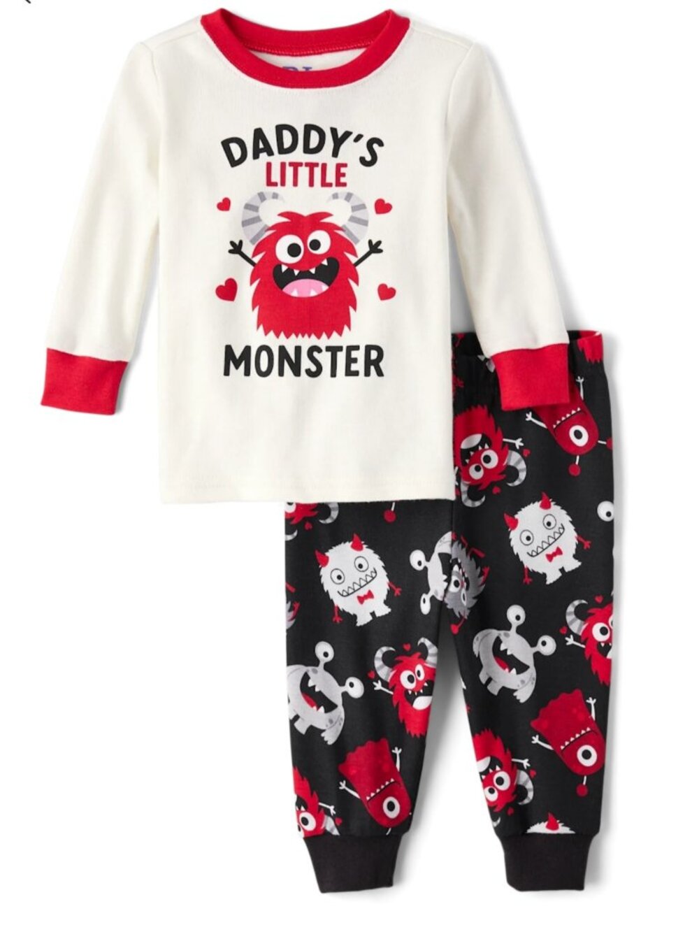 Toddler Boys "Daddy's Monster" Snug Fit Cotton Pajamas Size 5T NWT